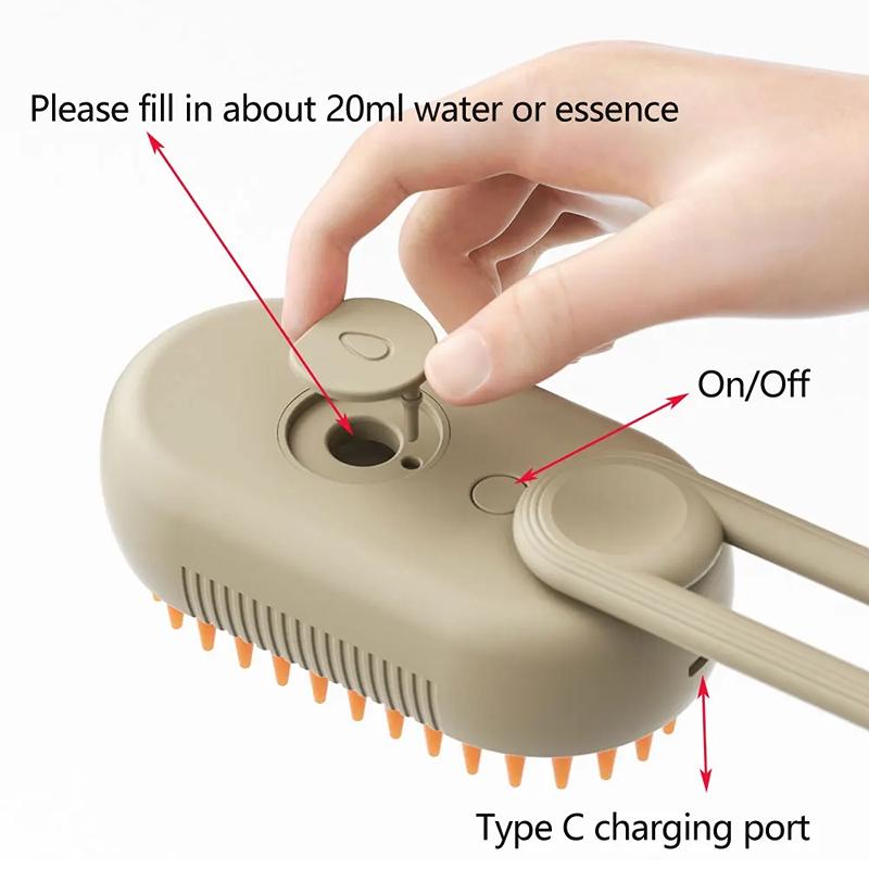 3-in-1 Steamy Pet Brush